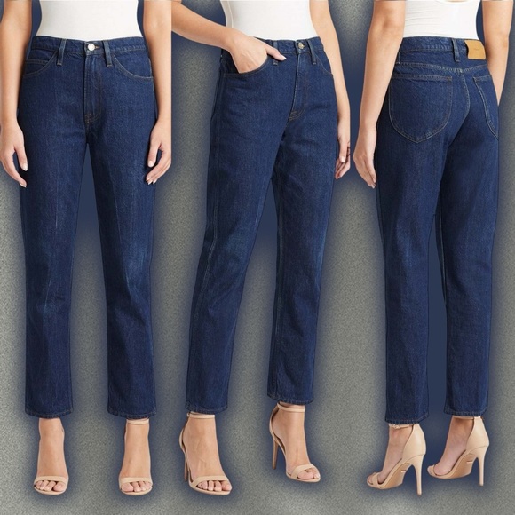 NWOT FRAME Denim ‘Le Italien True Straight Leg Jeans’ in “Vintage Blue” Size 23 - Picture 2 of 16